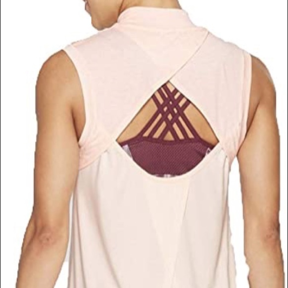 Champion C9 Pink Open Back Tank Sz L